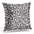 thumbnail image 1 of BOSDECO Black Skin Leopard Pattern White Abstract Pillowcase Pillow Cover Cushion Case 18x18 inch, 1 of 1