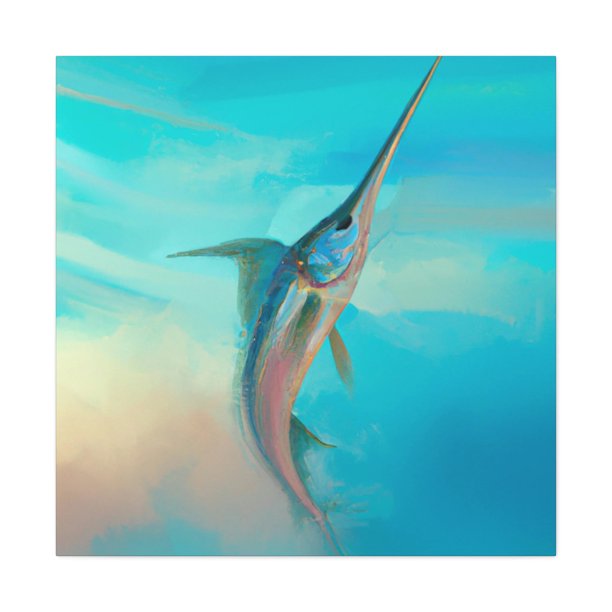 Swordfish at Sunset Canvas