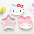 thumbnail image 3 of My Melody Sanrio-plato de cena de Hello Kitty para bebé y niño, vajilla Kawaii con platillo, platos de fruta, bandeja de aperitivos de dibujos animados, regalo3404, 3 of 5