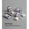 thumbnail image 4 of Ringke Mini Pouch [Two Pocket] Nylon Carrying Pouch Small Bag for AirPods, Galaxy Buds, Earphones, Cards, ID - Light Purple, 4 of 7