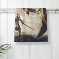 thumbnail image 5 of Honeii Swordsman Cool Dragon Print Quick-Dry Microfiber Towel, Shower Towel 27.5x16in,Absorbent Bathroom Towel for Beach, Pool, and Travel, 5 of 6
