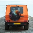 thumbnail image 6 of Fuzoiu Colorful Ink Style Dragon Print Universal Spare Tire Cover with Buckle Strap, Waterproof Wheel Covers for Jeep, Trailer, RV, Truck and All Car-17 inch, 6 of 6