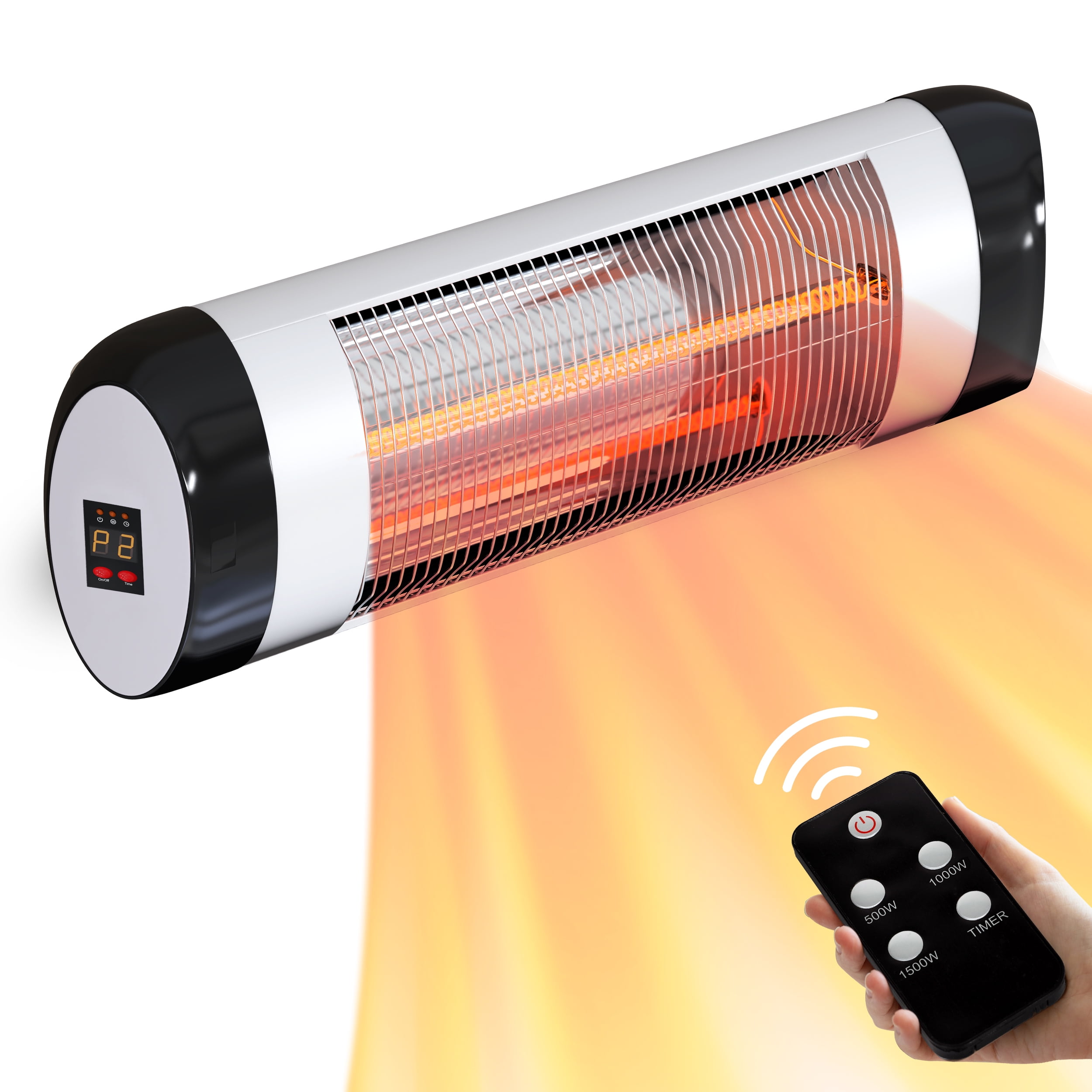 Comfort Zone 1,500Watt Electronic Indoor/Outdoor Wall Mounted Patio