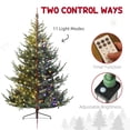 thumbnail image 4 of Árbol de Navidad HOMCOM preiluminado de 7.5 pies con 300 luces LED y control remoto, 4 of 9
