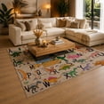 thumbnail image 3 of Gelasgo Dinosaur Alphabet Velvet Area Rug, Colorful ABC Learning Decorative Carpet, Soft Indoor Floor Mat for Kids Room Nursery Classroom Playroom Bedroom Home Decor, 3 of 5