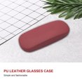 thumbnail image 4 of Qarigey Estuche para gafas, portátil, práctico, práctico, útil, caja de cristal, peso ligero, asequible, organizador de gafas, café Type2 NO2, 4 of 6