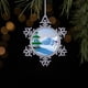 thumbnail image 4 of mfyjkho Adorno Colgante De Metal Con Forma De Copo De Nieve Para Árbol De Navidad, Con Diseño De Sublimación De Calor, Para Decoración Festiva, 12 X 12 X 3 Cm, 1 Unidad., 4 of 6