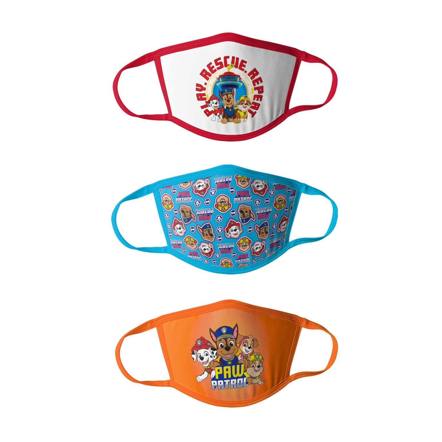 Paw Patrol Boys Kids Face Masks - 6pk