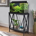 thumbnail image 3 of Aquatic Fundamentals 29/37 Gallon Steel X-Frame Aquarium Stand, with lower shelf, Black, 3 of 8
