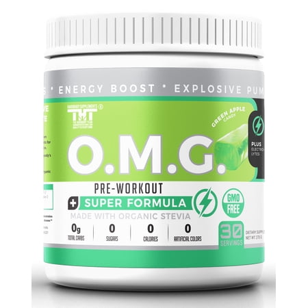 Hardbody Supplements OMG Natural Organic Pre Workout Mix Powder – Dietary Supplement Muscle Gain