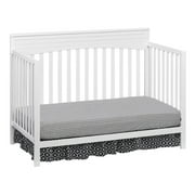 Oxford Baby Harper 4-in-1 Convertible Crib, Snow White, GREENGUARD Gold Certified, Wooden Crib