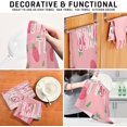 thumbnail image 2 of Strawberry Summer Time Tea Towels Set of 6 Cartoon Kitchen Dish Cloth with Hanging Loop, 18"x28"Lint-Free Absorbent Towel for Kitchen Drying Wiping and Cleaning, 2 of 5