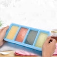thumbnail image 4 of Silicone Freezer Trays with Lid,1-cup Soup Freezer Container large Ice Cube Molds for freezing Soup Sauce Broth Leftovers oven Dishwasher-Safe(2-Pack), 4 of 6