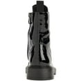 thumbnail image 3 of DKNY Womens Malaya Patent Leather Ankle Combat & Lace-up Boots, 3 of 5