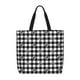 thumbnail image 1 of Easygdp Black Tartan Plaid Bolsa Tote para Mujer, Bolso de Hombro para Trabajo, Playa, Viajes, Compras y Supermercado, 1 of 7