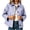 Purple, variant on Women's Jacket Button Down Collared Long Sleeve Plaid Casual Lightweight Loose Spring Fall Summer Cardigan Coat, Brown S