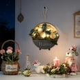 thumbnail image 5 of Artificial Flower Wall Planter with LED Lights, Metal Hanging Wall Planter, Greenery Wall Plant Decor, Wall Light Decor for Bathroom Bedroom Living Room Kitchen Wall Art, 5 of 7