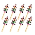 thumbnail image 1 of Bangcool 8PCS Infant Rattle Developmental Wood Handle 10-Bell Hand Bell Percussion Toy, 1 of 10
