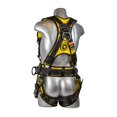 thumbnail image 2 of Guardian Fall Protection 21030 Cyclone Construction Harness with QC Chest/TB Leg/TB Waist Belt/Side D-Rings, Black/Yellow, 2 of 4