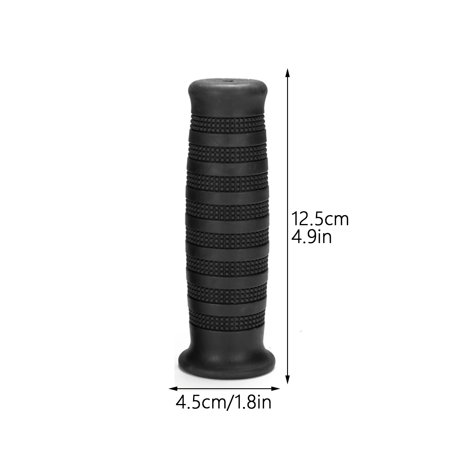 (Specified by , buy as much as you want) Motorcycle Handle Cover Retro Modified Rubber Grip Moped CG125 Refueling Grip Cover 22mm Handlebar Rubber Black