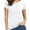 white, variant on Fashion Casual Women's Crew neck Short Sleeve T-Shirt Basic Tee Tops