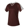 thumbnail image 7 of Alleson Athletic 558VW Womens V Neck Fastpitch Jersey - Royal White, 7 of 7