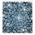 thumbnail image 3 of Ambesonne Grey Shower Curtain, Reflections of Diamond, 69"Wx70"L, Grey Dark, 3 of 5