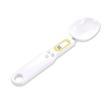 

Left wind Digital Spoon Scale Spoon Electronic Scale Household Kitchen Baking Small Scale Weighing 500g Kitchen Scales Norbi White