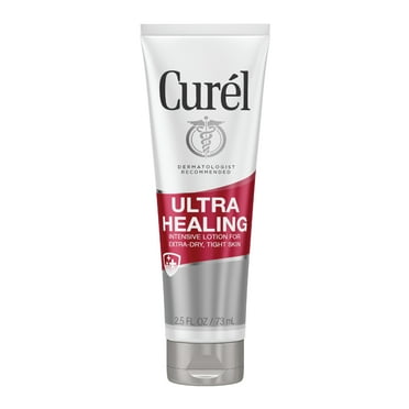 Curel Ultra Healing Intensive Fragrance-Free Lotion For Extra-Dry Skin, Dermatologist Recommended, Ideal for Sensitive Skin, Cruelty Free, Paraben Free 2.5 Oz