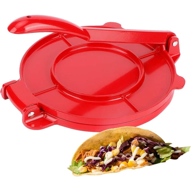 Prensa de Tortilla de Hierro, Prensa para Tortillas Plegable, Máquina para Hacer Tortillas, Prensa de Omelette de Hierro Fundido, Herramienta Prensa de Burrito Taco para Hacer