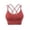 Orange, variant on Xmarks Cross Back Sport Bras Padded Strappy Criss Cross Cropped Bras for Yoga Workout Fitness Low Impact