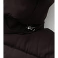 thumbnail image 5 of GGleaf Women's Winter Thicken Puffer Coat Warm Snow Jacket with Fur Removable Hood Coffee Small, 5 of 9