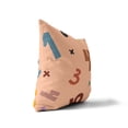 thumbnail image 3 of Numbers Colorized Peach Throw Pillow, 3 of 4