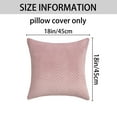 thumbnail image 6 of Unique Bargains Striped Throw Pillow Covers Pack of 2 Pink 18" x 18", 6 of 6