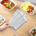 thumbnail image 4 of 50Pcs Disposable Bbq Aluminum Foil Pans Take-Out Food Containers Rectangle Lunch Box Grill Catch Tray Kitchen Supplies, 4 of 7