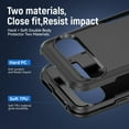 thumbnail image 2 of KOMI for Google Pixel 9 Case, [Shockproof] Military Grade Proof Protection [Fall Prevention] [Anti Fingerprint ] Rugged Protective Phone Case Cover for Google Pixel, Black+Black, 2 of 5