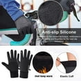 thumbnail image 3 of Guantes cálidos de invierno Zulema Pantalla táctil Impermeable Antideslizante Conducción Deporte Ciclismo Negro M, 3 of 8