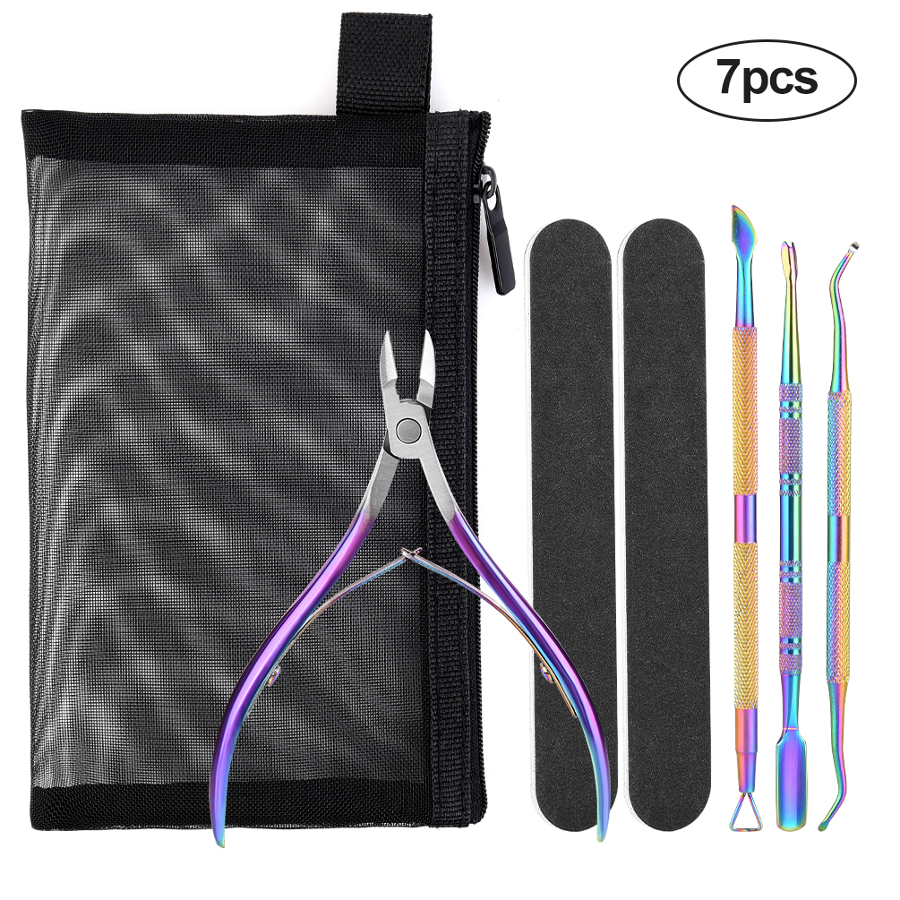 7in1 Cuticle Nipper with Cuticle Pusher Stainless Steel Cuticle