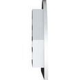 thumbnail image 3 of Ekena Millwork 14"W x 07"H Half Round Gable Vent (19"W x 12"H Frame Size) Functional, PVC Gable Vent with 1" x 4" Flat Trim Frame, 3 of 14