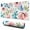 Pink Flowers With, variant on Pink Flowers with the Blue Leaves Mouse Pads Pad Mouse Waterproof Washable for Office Home Work Gaming Table Tables Mousepads Rubber Base Mousepad with Stitched Edges 35.4x15.7inches