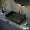 thumbnail image 7 of Karran Usa Ccv600 Cinox 23-5/8" Rectangular Stainless Steel Vessel Bathroom Sink - Gold, 7 of 7