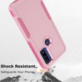 thumbnail image 6 of For Motorola Moto G pure/ G Power (2022) Case, 2 in 1 Hard PC Phone Case for Moto G pure/ G Power（2022）, Takfox Rubber & Rugged Shockproof Full Body Protection Case Cover,Rose Gold, 6 of 7