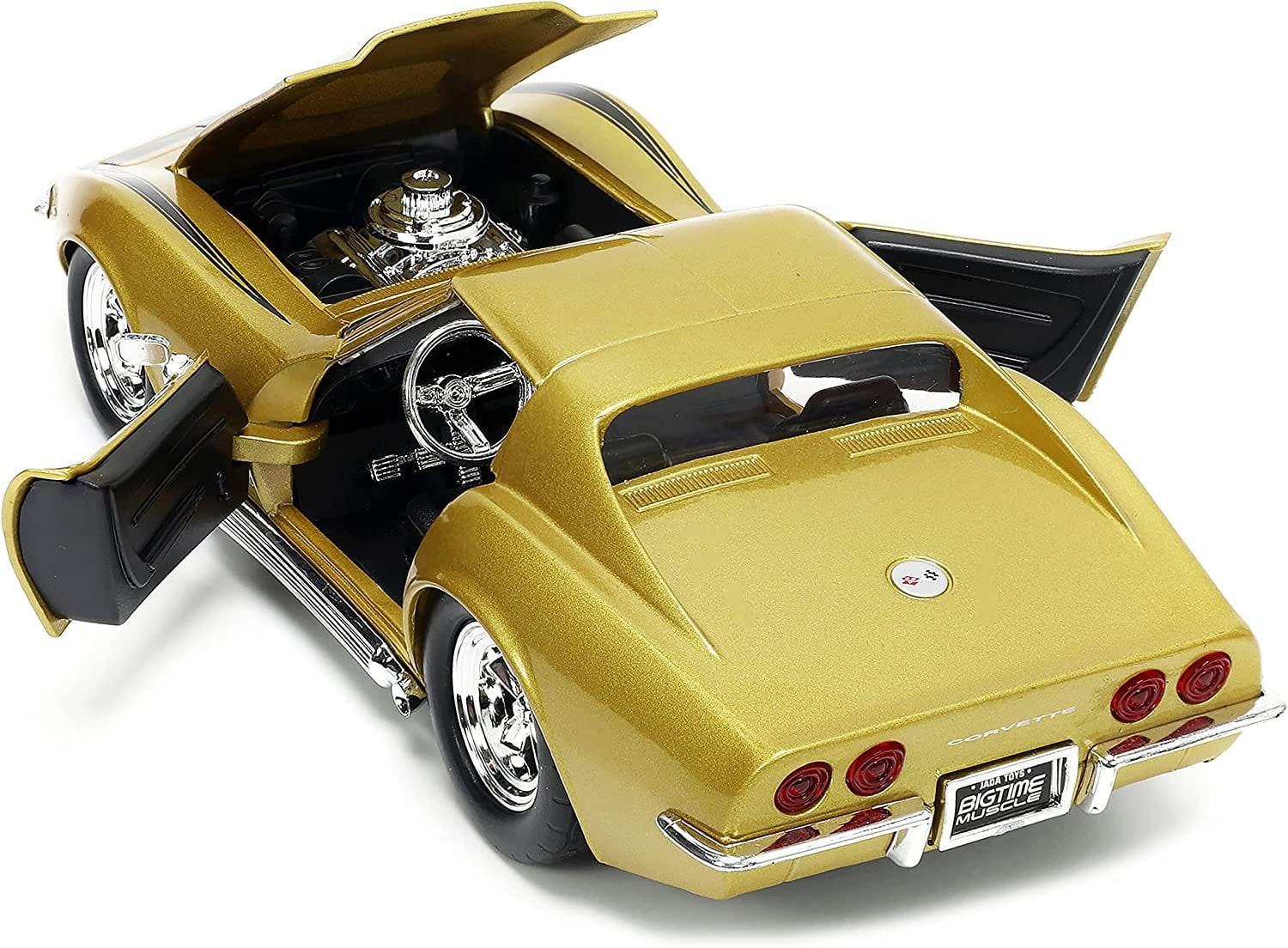 Amazon | JADATOYS 1/24 BTM 1969 Corvette Stingray ZL-1 Black