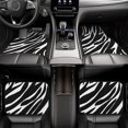 thumbnail image 6 of ZICANCN Waterproof Car Floor Mats Full Set, Zebra Animal Pattern Texture Automotive Carpet Mats for Vehicle Trucks Suv Jeep, 4 Pieces, 6 of 6
