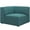 Teal, variant on Maklaine Modern Polyester Fabric Sofa Corner Chair in Teal Blue