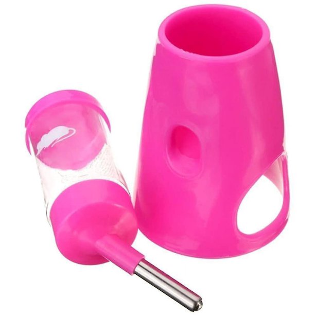 Bebedero para beber Hamster Hideout, botella de agua 2 en 1, sin Pba, color rojo