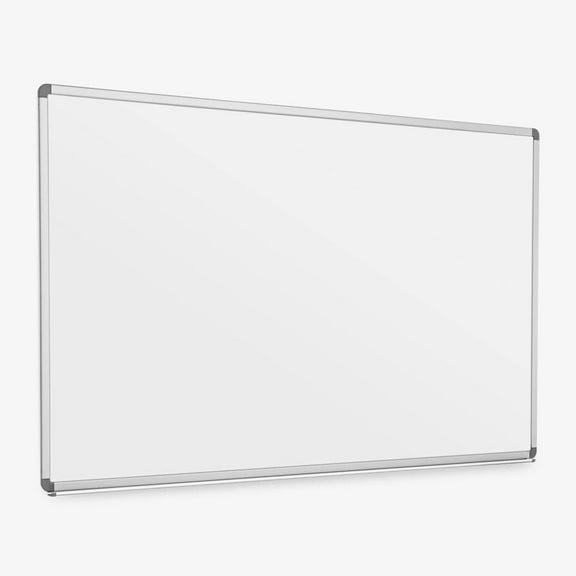 Luxor Dry Erase Magnetic Wall-Mount Porcelain White Board, 72x40, Aluminum Frame