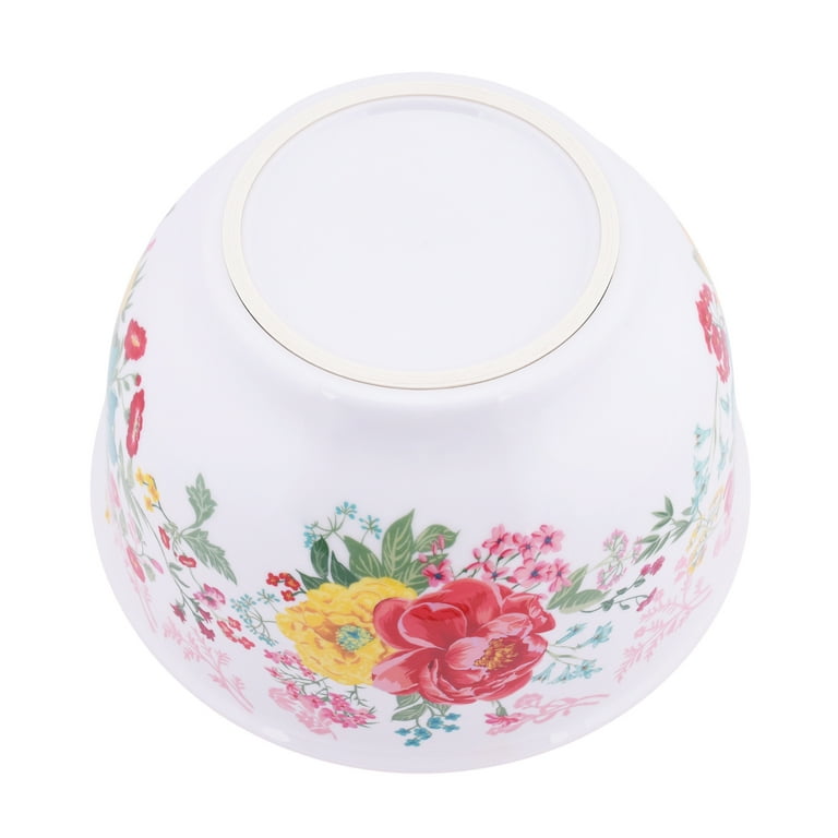 The Pioneer Woman Fancy Flourish 4.4-Quart Ceramic Mixing Bowl with Spout -  AliExpress