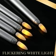 thumbnail image 3 of HSHDLDF 24 Packs Flameless Taper Candles Battery Operated 11 Inch Long Candle Light LED Flameless Candlesticks Fake Candles Flickering Tapered Candles for Valentine's Day, Wedding(Silver), 3 of 7
