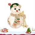 thumbnail image 5 of Gymnture christmas Fashion Cartoon Christmas Snowman Brooch Colorful Festive Clothes Pin Shirt Suit Sweater Enamel Boutonniere, 5 of 10